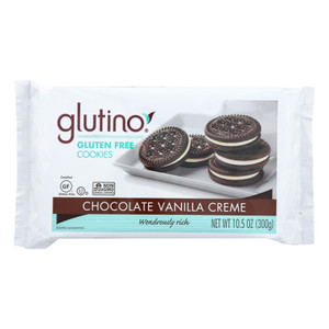Glutino Vanilla Creme Cookies - Case Of 12 - 10.5 Oz. Glutino Vanilla Creme Cookies - Case Of 12 - 10.5 Oz.