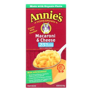 Annie's Homegrown Low Sodium Macaroni And Cheese - Case Of 12 - 6 Oz. Annie's Homegrown Low Sodium Macaroni And Cheese - Case Of 12 - 6 Oz.