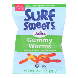 Surf Sweets Gummy Worms - Case Of 12 - 2.75 Oz. Surf Sweets Gummy Worms - Case Of 12 - 2.75 Oz.