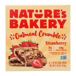 Nature's Bakery - Oatmeal Crumble Strawberry - Case Of 6 - 8.46 Oz Nature's Bakery - Oatmeal Crumble Strawberry - Case Of 6 - 8.46 Oz