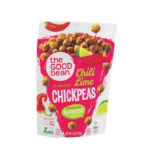 The Good Bean Crispy Crunchy Chickpea Snacks - Smoky Chili And Lime - Case Of 6 - 6 Oz. The Good Bean Crispy Crunchy Chickpea Snacks - Smoky Chili And Lime - Case Of 6 - 6 Oz.