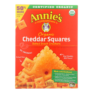 Annie's Homegrown Cheddar Squares Cheddar Squares - Case Of 6 - 11.25 Oz Annie's Homegrown Cheddar Squares Cheddar Squares - Case Of 6 - 11.25 Oz