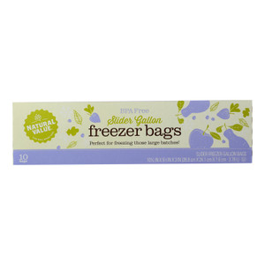 Natural Value - Storage Bags Gallon Frzr - Case Of 12 - 10 Ct Natural Value - Storage Bags Gallon Frzr - Case Of 12 - 10 Ct