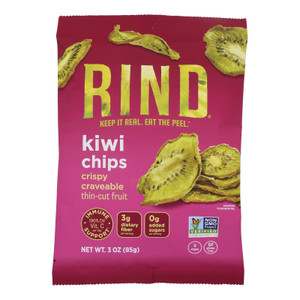 Rind Snacks - Fruit Chips Kiwi - Case Of 12-3 Oz Rind Snacks - Fruit Chips Kiwi - Case Of 12-3 Oz