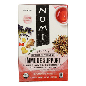 Numi Tea - Hrbl Tea Immune Sprt - Case Of 6-16 Bag Numi Tea - Hrbl Tea Immune Sprt - Case Of 6-16 Bag