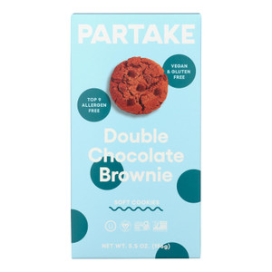 Partake Foods - Cookies Sft Baked Double Chocolate - Case Of 6-5.5 Oz Partake Foods - Cookies Sft Baked Double Chocolate - Case Of 6-5.5 Oz