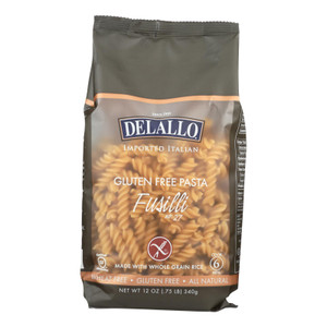 Delallo Gluten-free Fusilli Pasta - Case Of 12 - 12 Oz Delallo Gluten-free Fusilli Pasta - Case Of 12 - 12 Oz