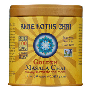 Blue Lotus - Masala Chai Golden - Case Of 6 - 3 Oz Blue Lotus - Masala Chai Golden - Case Of 6 - 3 Oz