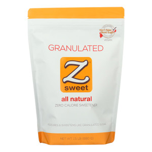Zsweet Zero Calorie Natural Sweetener - Case Of 6 - 1.5 Lb. Zsweet Zero Calorie Natural Sweetener - Case Of 6 - 1.5 Lb.