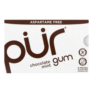 Pur Gum Gum - Chocolate Mint - Case Of 12 - 9 Count Pur Gum Gum - Chocolate Mint - Case Of 12 - 9 Count