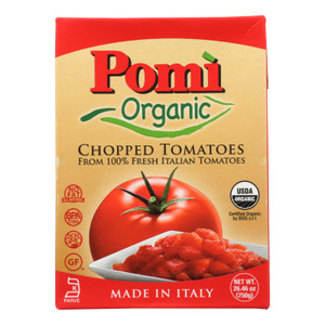 Pomi Organic Chopped Tomatoes - Case Of 12 - 26.46 Oz Pomi Organic Chopped Tomatoes - Case Of 12 - 26.46 Oz