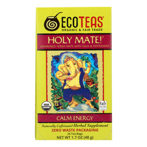 Ecoteas Holy Mate! Tea Bags  - Case Of 6 - 24 Bag Ecoteas Holy Mate! Tea Bags  - Case Of 6 - 24 Bag