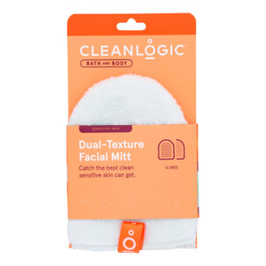 Cleanlogic - Facial Mitt Dual Texture - 1 Each-1 Ct Cleanlogic - Facial Mitt Dual Texture - 1 Each-1 Ct