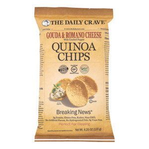 The Daily Crave - Quin Chips Gouda Romn Pepper - Case Of 8 - 4.25 Oz The Daily Crave - Quin Chips Gouda Romn Pepper - Case Of 8 - 4.25 Oz