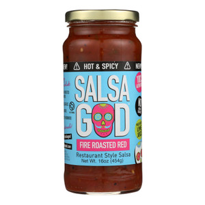 Salsa God Hot Fire Roasted Red Salsa - Case Of 6 - 16 Oz Salsa God Hot Fire Roasted Red Salsa - Case Of 6 - 16 Oz