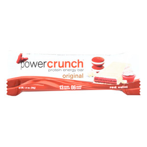 Power Crunch Protein Energy Bar Red Velvet - Case Of 12 - 1.4 Oz Power Crunch Protein Energy Bar Red Velvet - Case Of 12 - 1.4 Oz