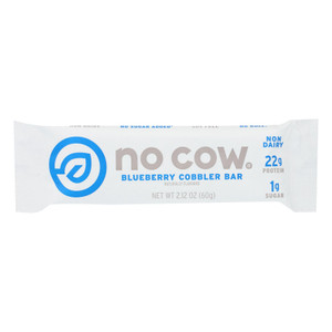 No Cow Bar Blueberry Cobbler Bar - Case Of 12 - 2.12 Oz No Cow Bar Blueberry Cobbler Bar - Case Of 12 - 2.12 Oz