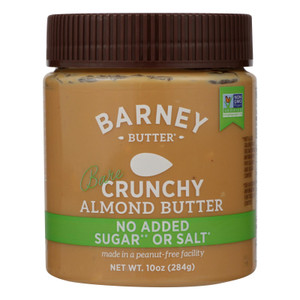 Barney Butter Almond Butter - Bare Crunchy - Case Of 6 - 10 Oz. Barney Butter Almond Butter - Bare Crunchy - Case Of 6 - 10 Oz.