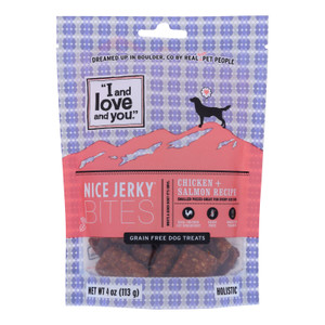 I And Love And You - Dog Treats Jrky Chkn&slmn - Case Of 6 - 4 Oz I And Love And You - Dog Treats Jrky Chkn&slmn - Case Of 6 - 4 Oz