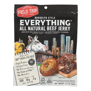 Field Trip - Beef Jerky Evrythng Bagel - Case Of 9 - 2.2 Oz Field Trip - Beef Jerky Evrythng Bagel - Case Of 9 - 2.2 Oz