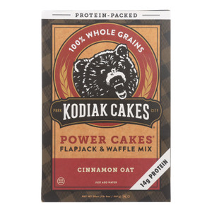 Kodiak Cakes Cinnamon Oat Power Cakes Flapjack & Waffle Mix - Case Of 6 - 20 Oz Kodiak Cakes Cinnamon Oat Power Cakes Flapjack & Waffle Mix - Case Of 6 - 20 Oz