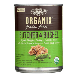 Castor And Pollux Organic Adult Dog Food - Chopped Turkey And Chicken - Case Of 12 - 12.7 Oz. Castor And Pollux Organic Adult Dog Food - Chopped Turkey And Chicken - Case Of 12 - 12.7 Oz.