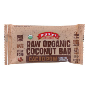 Jennie's Organic Cacao Powder Coconut Bar - Case Of 12 - 1.5 Oz. Jennie's Organic Cacao Powder Coconut Bar - Case Of 12 - 1.5 Oz.