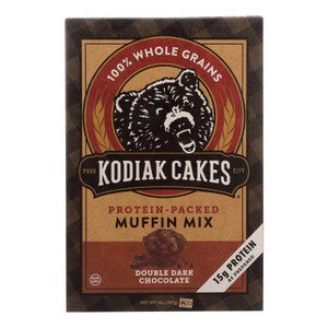 Kodiak Cakes Power Bake Double Dark Chocolate Protein Packed Muffin Mix  - Case Of 6 - 14 Oz Kodiak Cakes Power Bake Double Dark Chocolate Protein Packed Muffin Mix  - Case Of 6 - 14 Oz