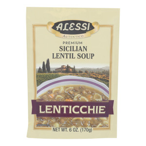 Alessi - Sicilian Lentil Soup - Lenticchie - Case Of 6 - 6 Oz. Alessi - Sicilian Lentil Soup - Lenticchie - Case Of 6 - 6 Oz.