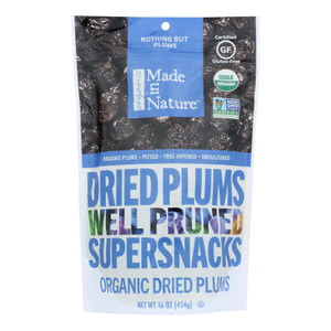 Made In Nature - Plums Dried - Case Of 6-16 Oz Made In Nature - Plums Dried - Case Of 6-16 Oz