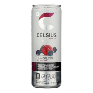 Celsius Sparkling Wild Berry Dietary Supplement - Case Of 12 - 12 Fz Celsius Sparkling Wild Berry Dietary Supplement - Case Of 12 - 12 Fz