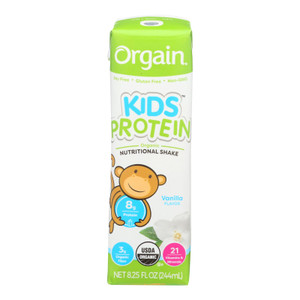 Orgain Organic Nutrition Shake - Vanilla Kids - 8.25 Fl Oz - Case Of 12 Orgain Organic Nutrition Shake - Vanilla Kids - 8.25 Fl Oz - Case Of 12