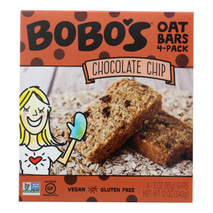 Bobo's Oat Bars - Oat Bar - Chocolate Chip - Case Of 6 - 4 Pk Bobo's Oat Bars - Oat Bar - Chocolate Chip - Case Of 6 - 4 Pk