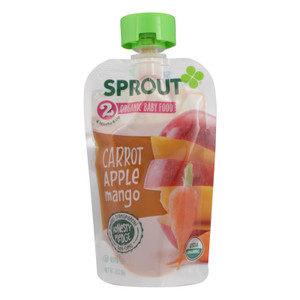 Sprout Foods Inc - Baby Food Carot Apl&mngo - Case Of 12 - 3.5 Oz Sprout Foods Inc - Baby Food Carot Apl&mngo - Case Of 12 - 3.5 Oz