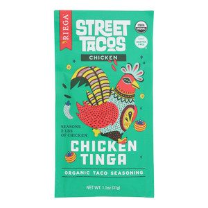 Riega Foods - Seasn Chicken Tnga Taco - Case Of 8-1.1 Oz Riega Foods - Seasn Chicken Tnga Taco - Case Of 8-1.1 Oz