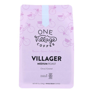 One Village Coffee - Coffee Villager Medium Whole Bean - Case Of 6-12 Oz One Village Coffee - Coffee Villager Medium Whole Bean - Case Of 6-12 Oz