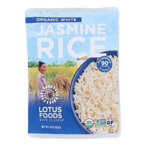 Lotus Foods - Rice White Jas Pouch - Case Of 6-8 Oz Lotus Foods - Rice White Jas Pouch - Case Of 6-8 Oz