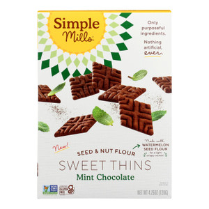 Simple Mills - Sweet Thins Chocolate Mint - Case Of 6-4.25 Oz Simple Mills - Sweet Thins Chocolate Mint - Case Of 6-4.25 Oz