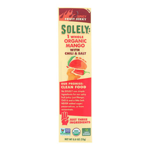Solely - Fruit Jrky Mango W/chili - Case Of 12-.8 Oz Solely - Fruit Jrky Mango W/chili - Case Of 12-.8 Oz