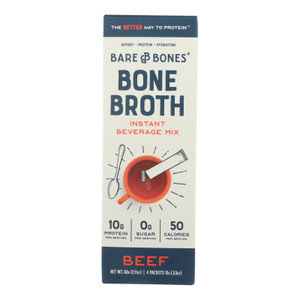 Bare Bones Broth - Bone Broth Bf Instnt Stk - Case Of 8-2.12 Oz Bare Bones Broth - Bone Broth Bf Instnt Stk - Case Of 8-2.12 Oz