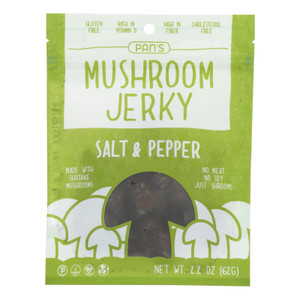 Pan's - Mushroom Jerky Salt Pppr - Case Of 6-2.2 Oz Pan's - Mushroom Jerky Salt Pppr - Case Of 6-2.2 Oz