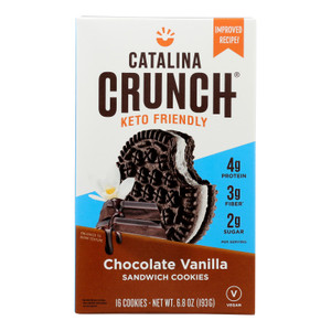 Catalina Crunch - Cookie Sandwich Chocolate Vanilla - Case Of 6-6.8 Oz Catalina Crunch - Cookie Sandwich Chocolate Vanilla - Case Of 6-6.8 Oz