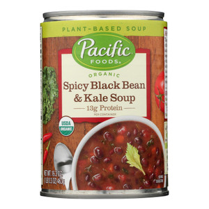 Pacific Foods - Soup Spicy Black Bn Kale - Case Of 12-16.3 Oz Pacific Foods - Soup Spicy Black Bn Kale - Case Of 12-16.3 Oz
