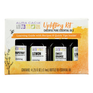 Aura Cacia - Ess Oil Uplifting Kit - 1 Each-1 Kit Aura Cacia - Ess Oil Uplifting Kit - 1 Each-1 Kit