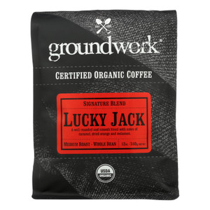 Groundwork - Coffee Organic Lky Jk Medium Roasted - Case Of 6-12 Oz Groundwork - Coffee Organic Lky Jk Medium Roasted - Case Of 6-12 Oz