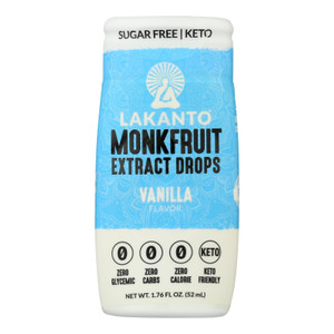 Lakanto - Swtnr Liquid Monkfruit Vanilla - Case Of 6 - 1.76 Fz Lakanto - Swtnr Liquid Monkfruit Vanilla - Case Of 6 - 1.76 Fz
