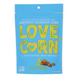 Love Corn - Crunchy Corn Salt&vinegar - Case Of 12-4 Oz Love Corn - Crunchy Corn Salt&vinegar - Case Of 12-4 Oz