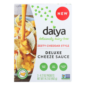 Daiya Deluxe Cheeze Sauce, Zesty Cheddar Style - Case Of 8 - 14.2 Oz Daiya Deluxe Cheeze Sauce, Zesty Cheddar Style - Case Of 8 - 14.2 Oz
