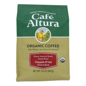 Cafe Altura, Italian Style Dark Roast Organic - Case Of 6 - 1.25 Lb Cafe Altura, Italian Style Dark Roast Organic - Case Of 6 - 1.25 Lb