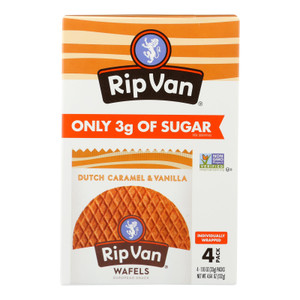 Rip Vanilla Wafels - Wafel Dtch Caramel Vanilla 4pk - Case Of 12-4.64 Oz Rip Vanilla Wafels - Wafel Dtch Caramel Vanilla 4pk - Case Of 12-4.64 Oz